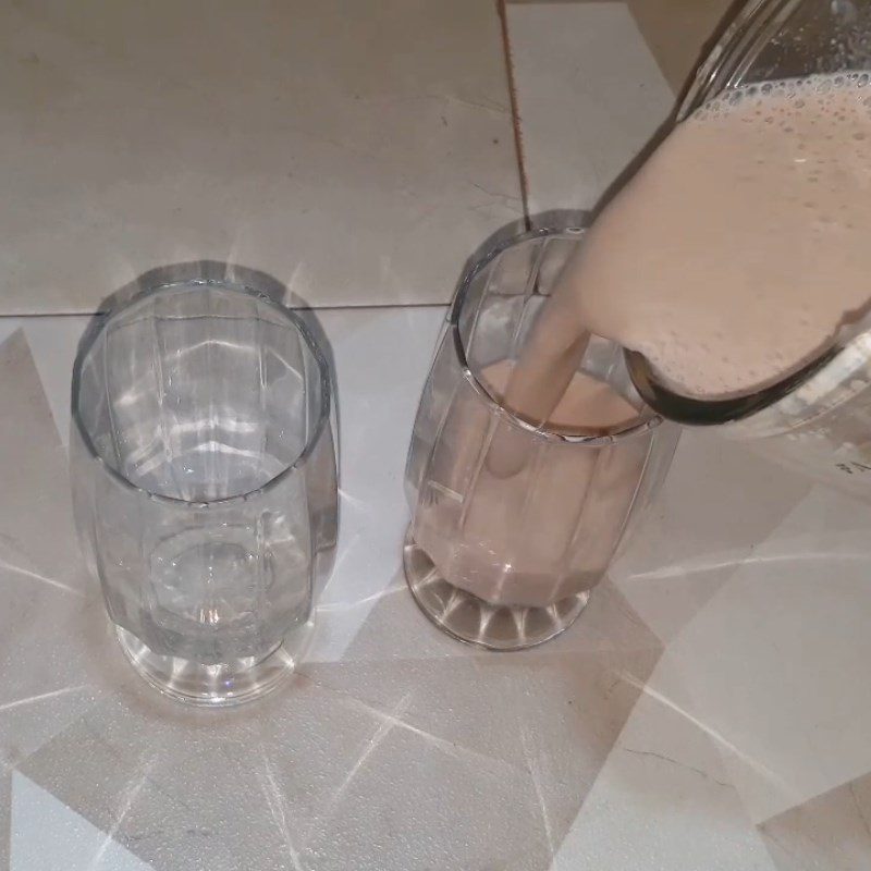 Step 3 Finished product Sapodilla banana smoothie