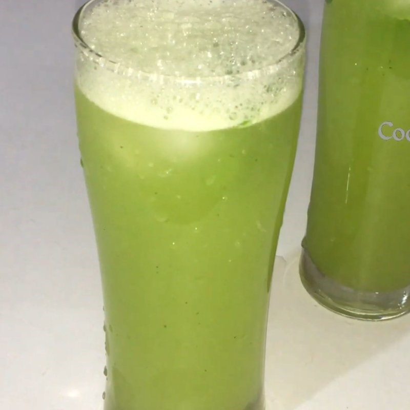 Step 4 Final product Green mango and mint juice