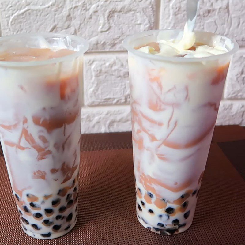 Step 4 Completion Milo Milk Tea Cream Cheese