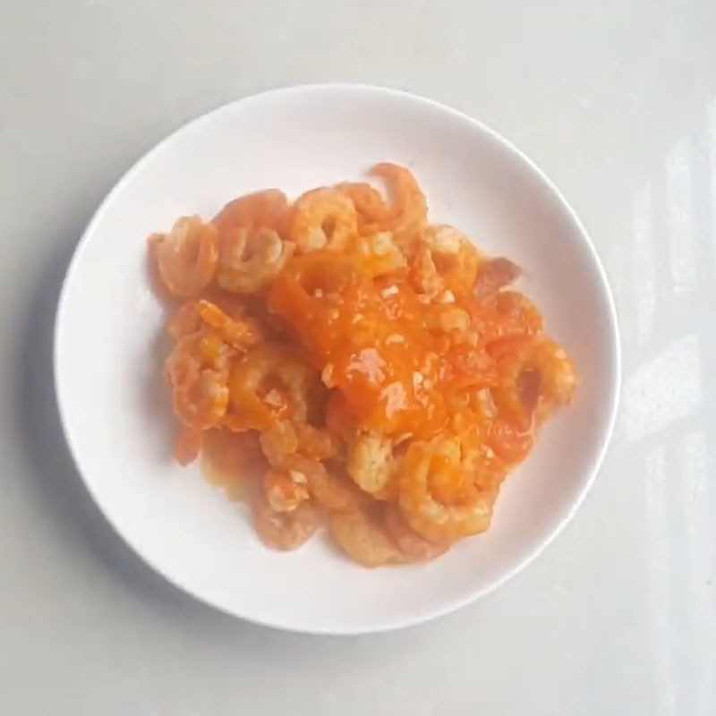 Step 5 Final Product Tomato sauce dried shrimp