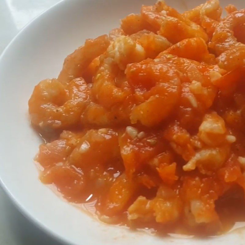 Step 5 Final Product Tomato sauce dried shrimp