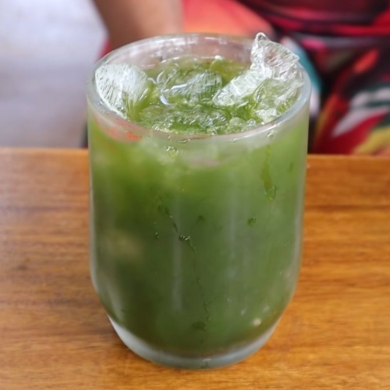 Step 3 Final product Green grape dandelion juice