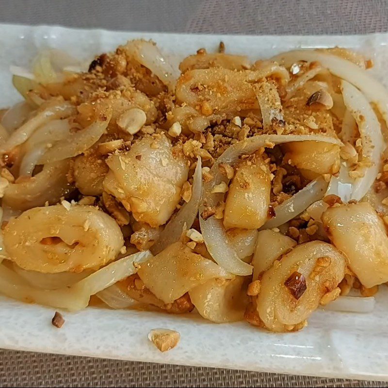 Step 4 Finished Dish of Stir-Fried Mì Căn