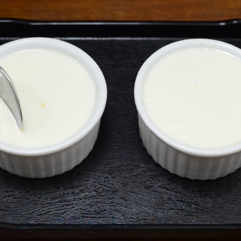 Step 4 Final product Yogurt from powdered milk without using starter yogurt