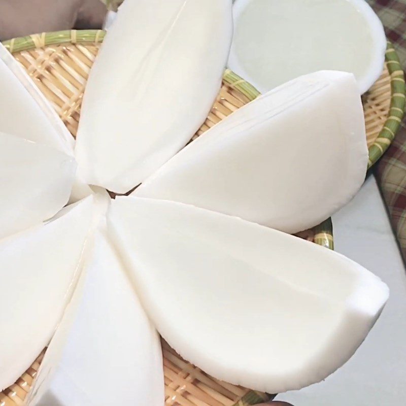 Step 6 Final Product Coconut Jelly Cut into Pieces