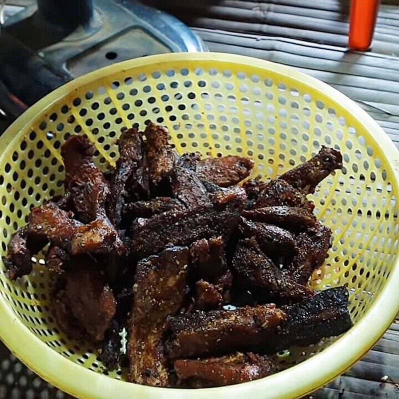Step 6 Final product Dried pork in the kitchen