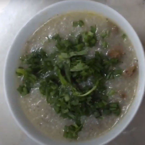 Step 4 Finished Product Chicken Intestine Porridge