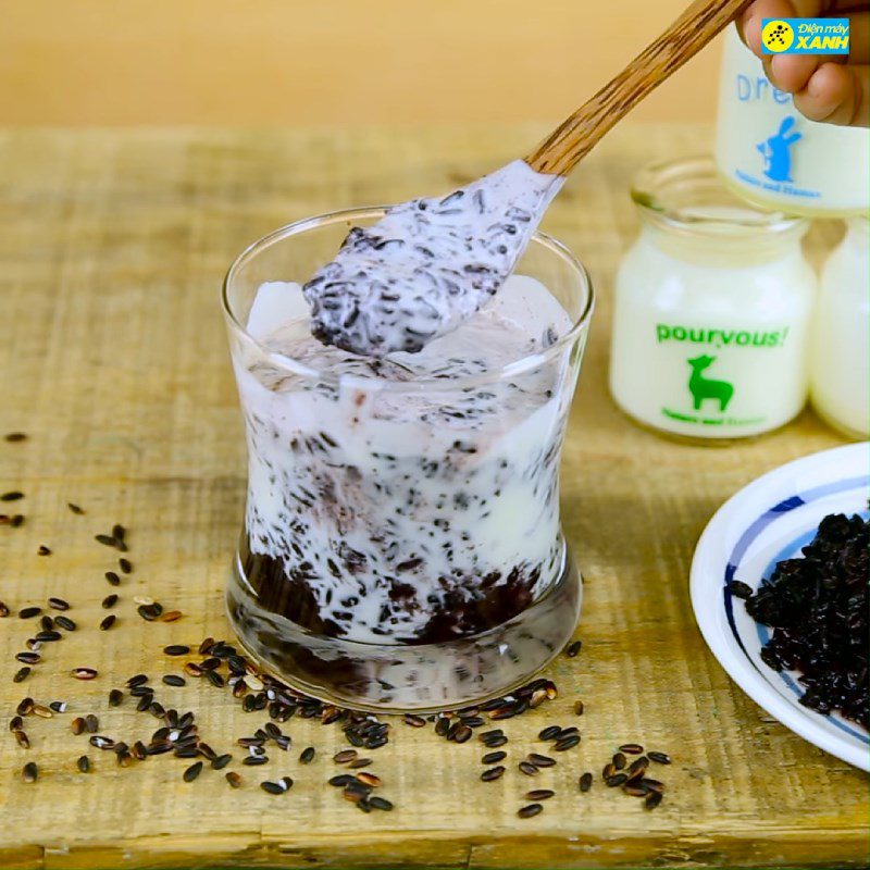 Step 4 Finished Product Black Sticky Rice Yogurt