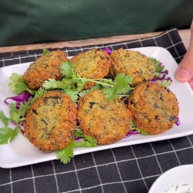 Step 4 Final Product Falafel - Chickpea patties (Recipe shared by Tiktok Green Vegetarian Kitchen)