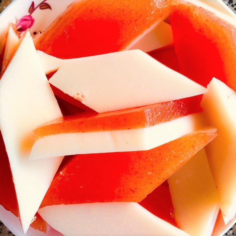 Step 5 Final product Watermelon milk jelly (recipe shared by users)