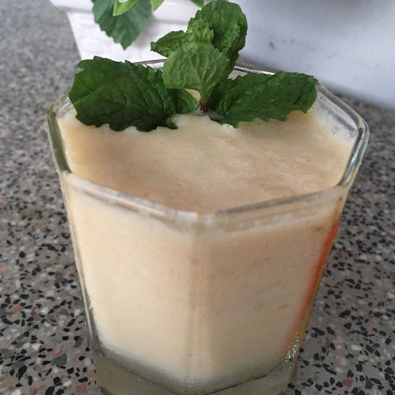 Step 3 Final Product Apple condensed milk smoothie