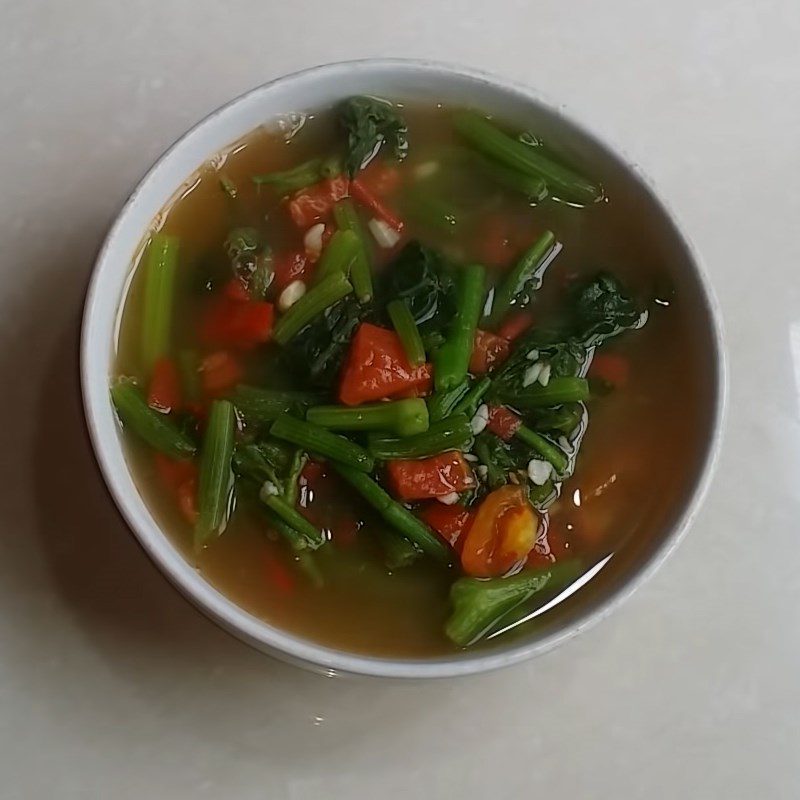 Step 4 Final product Vegetable soup with pumpkin