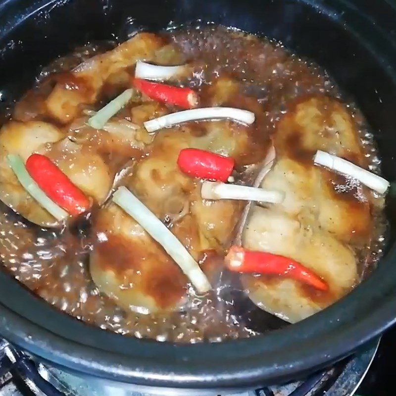 Step 4 Final product Basa fish braised with galangal