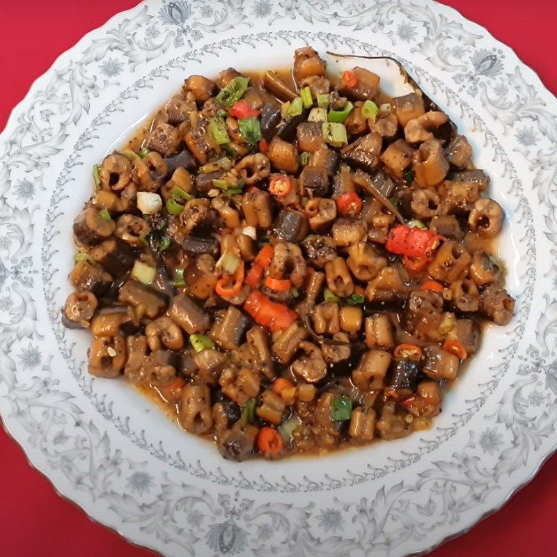 Step 4 Finished dish Braised eel with pepper