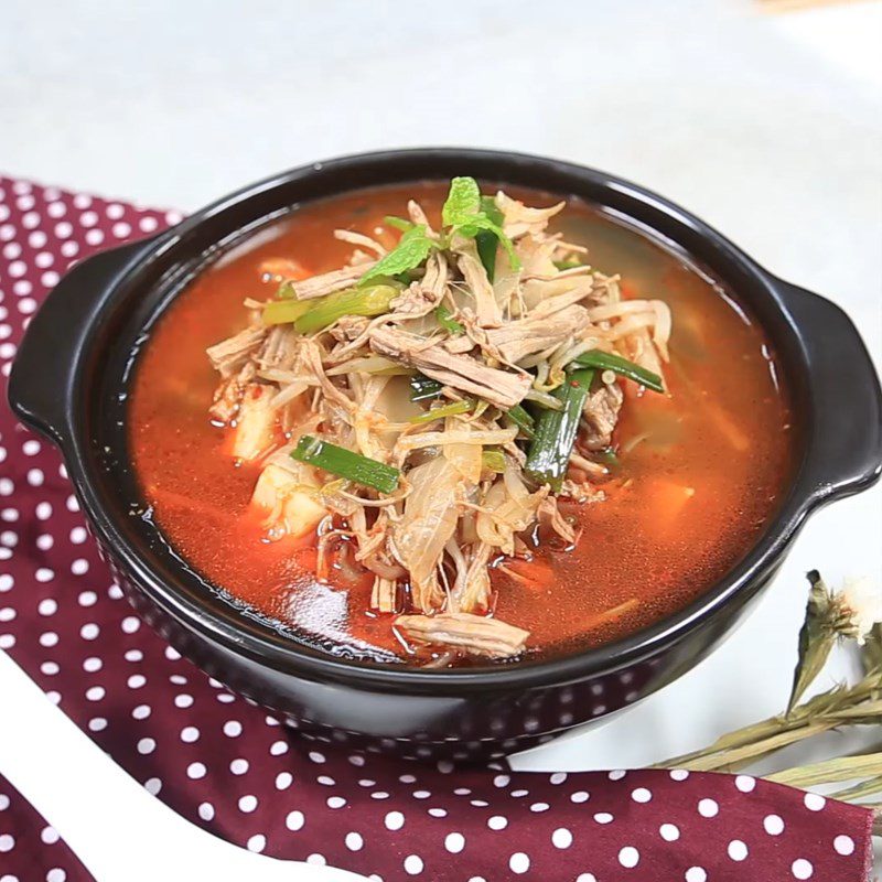 Step 5 Final product Spicy Korean Beef Soup