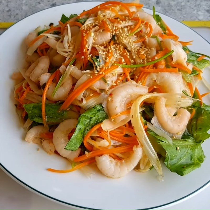 Step 6 Final Product Vegetarian Lotus Stem Salad