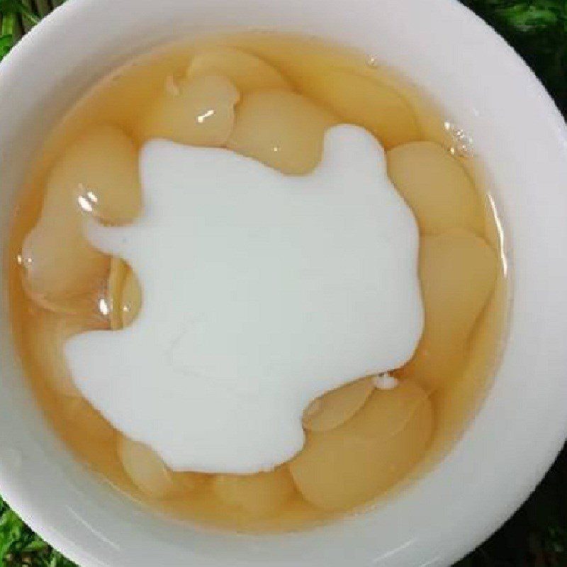 Step 5 Final product Che Chè đậu ngự with coconut milk