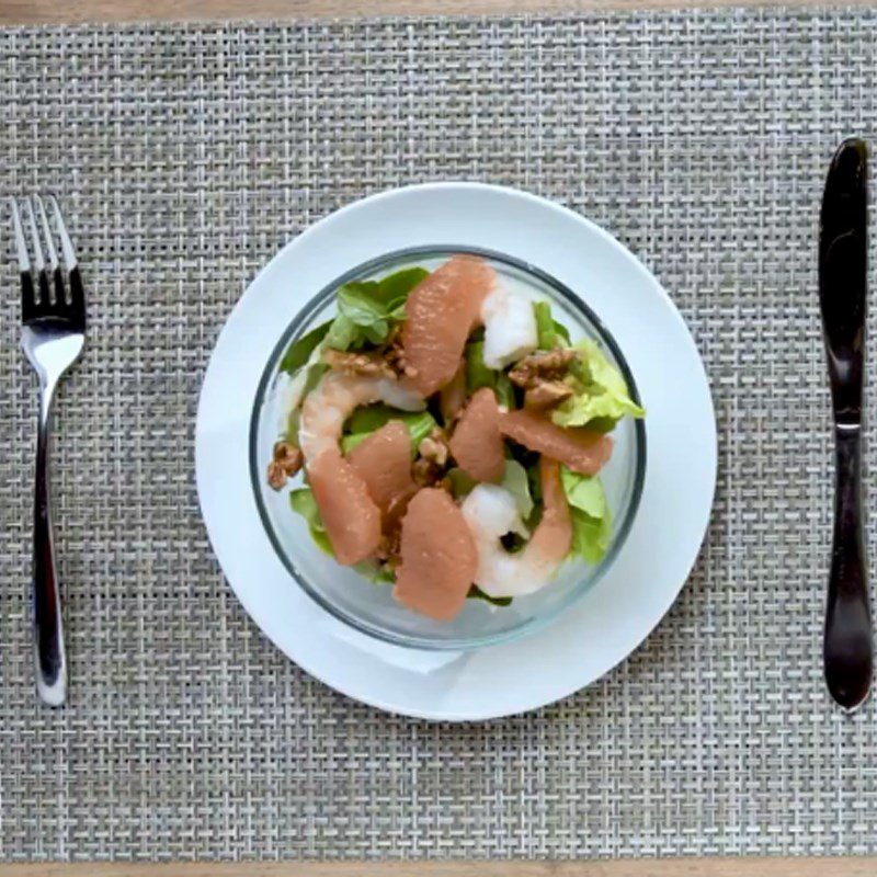 Step 5 Final Product Shrimp Grapefruit Walnut Salad