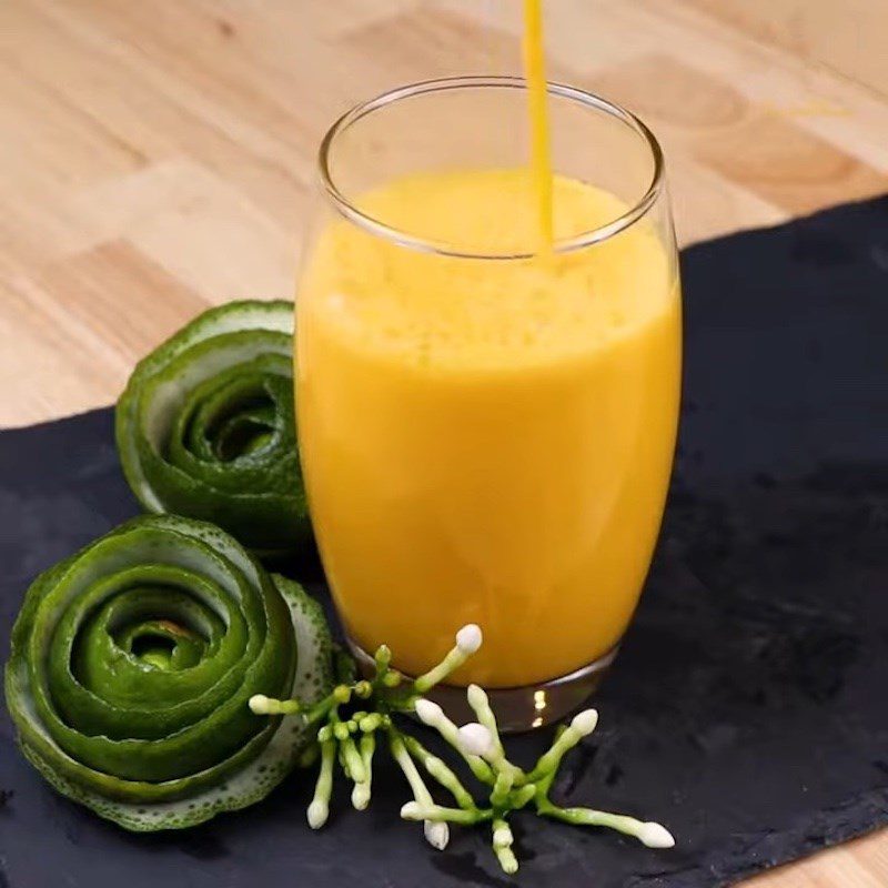 Step 3 Final product Orange carrot smoothie