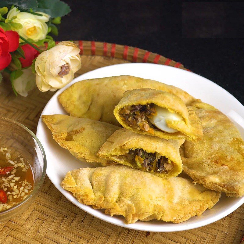 Step 5 Final product Fried dumplings (pillow cake) with meat using an air fryer