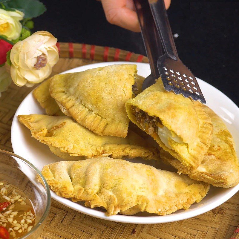 Step 5 Final product Fried dumplings (pillow cake) with meat using an air fryer