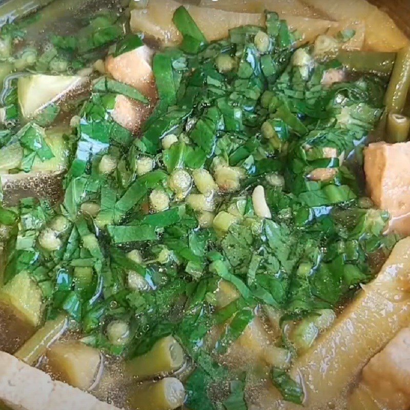 Step 3 Final product Vegetarian sour soup