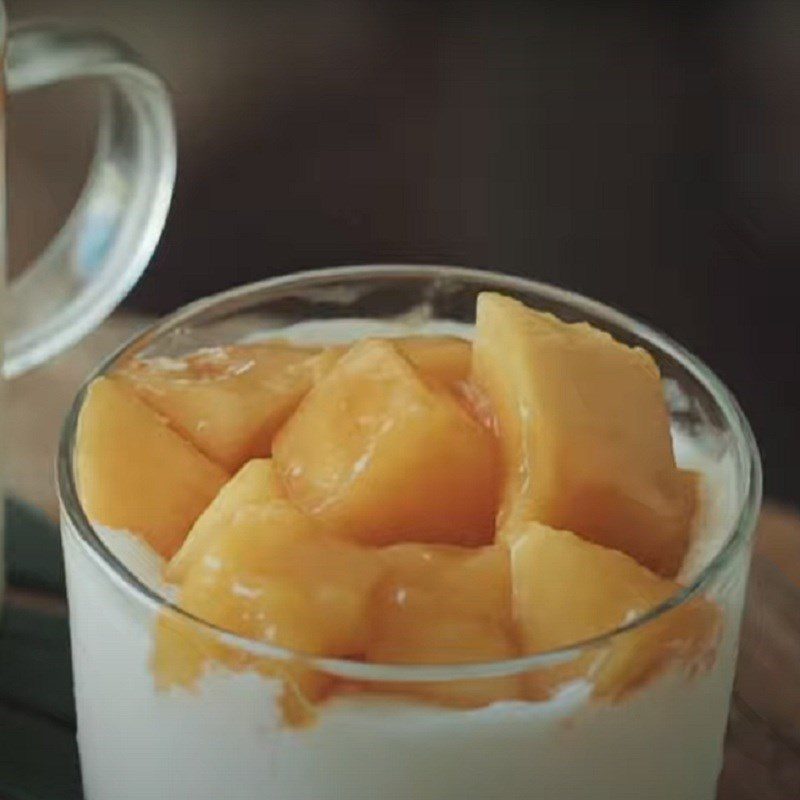 Step 5 Final product Fresh mango panna cotta