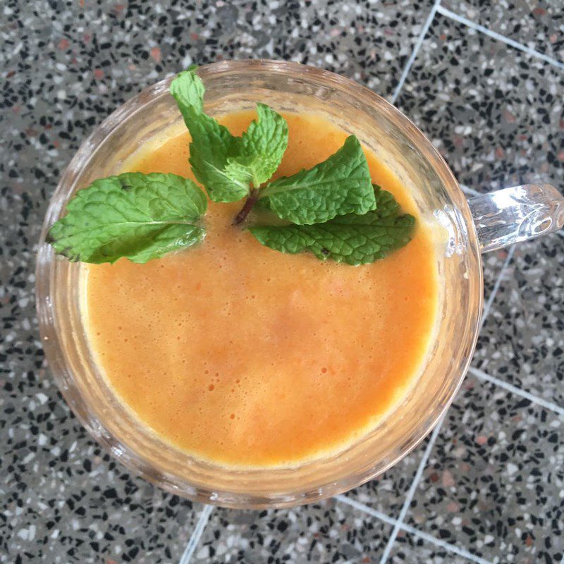 Step 3 Finished Product Carrot Pineapple Smoothie