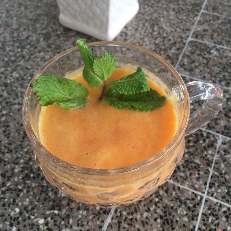 Step 3 Finished Product Carrot Pineapple Smoothie