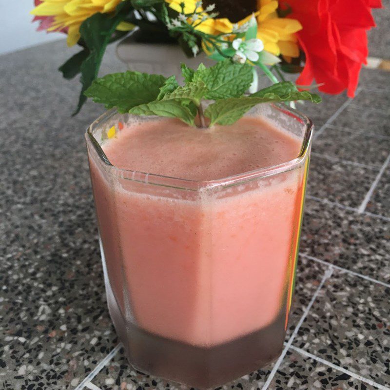 Step 3 Final product Pineapple (fragrant) watermelon smoothie