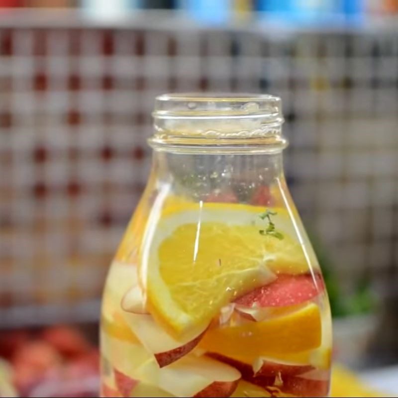 Step 3 Final product Apple orange detox water