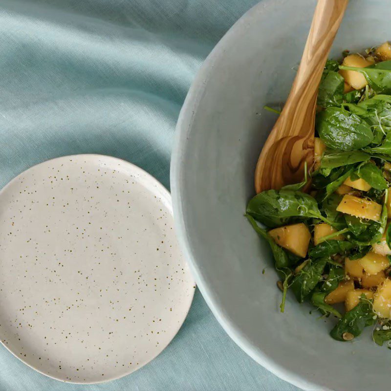 Step 4 Final Product Melon spinach salad