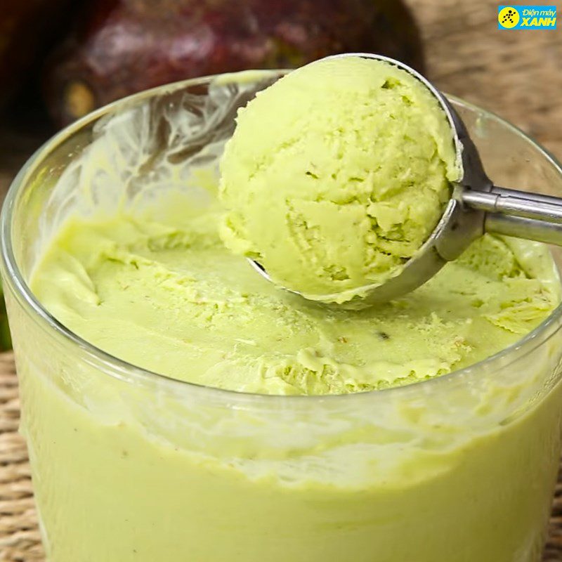 Step 5 Final product Avocado ice cream