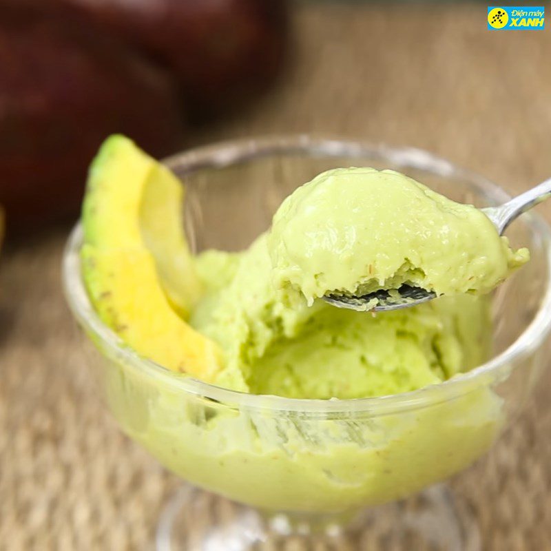 Step 5 Final product Avocado ice cream