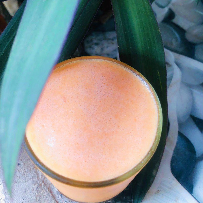 Step 3 Final product Pineapple (pineapple) carrot smoothie