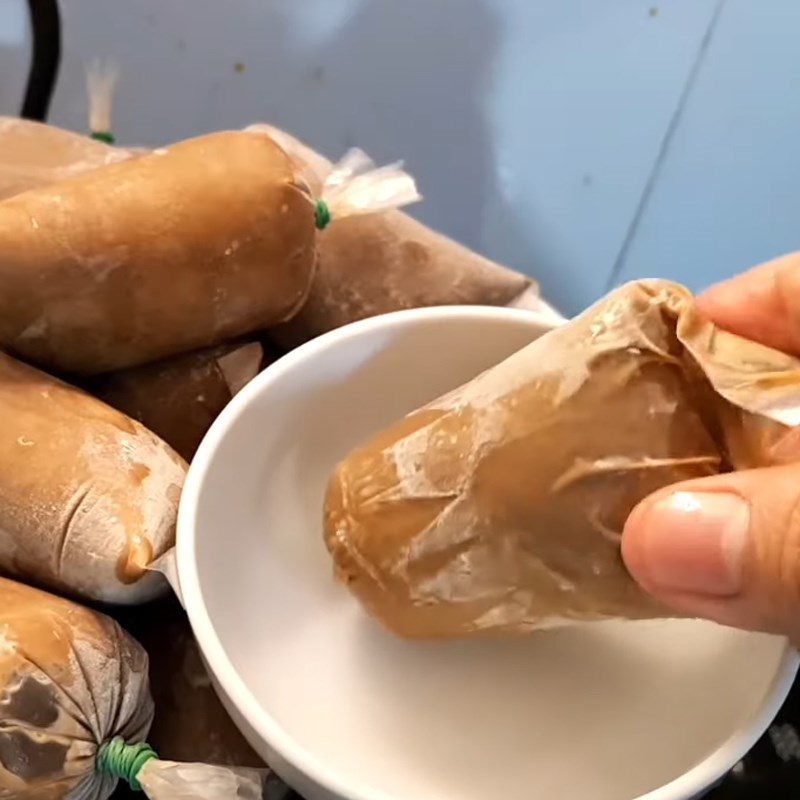 Step 4 Final product Coffee Milk Bag Ice Cream