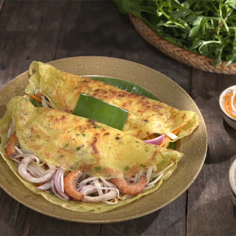 Step 7 Final product of seafood pancake