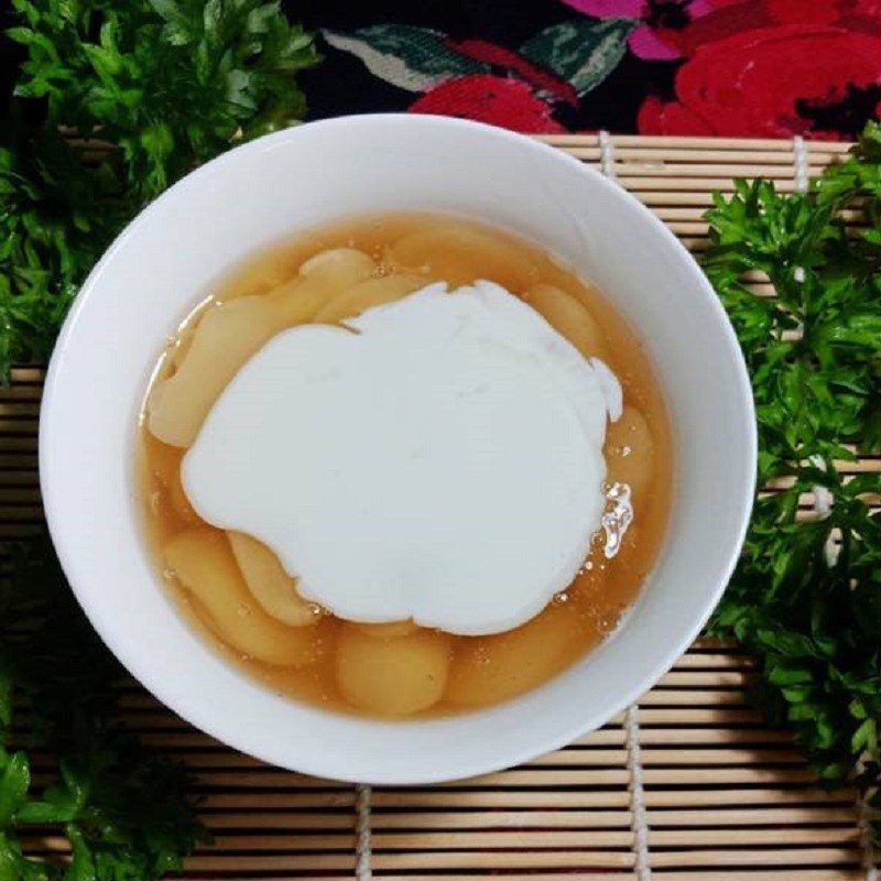 Step 5 Finished product of Mung bean dessert with coconut milk
