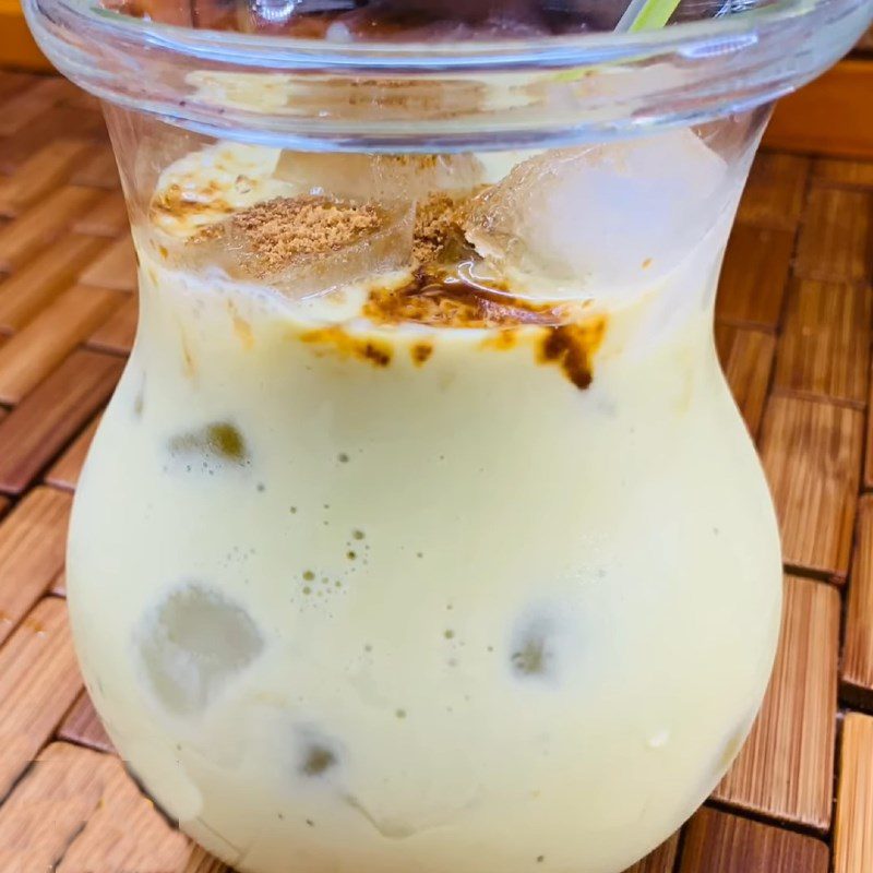 Step 4 Final product Keto avocado milk tea