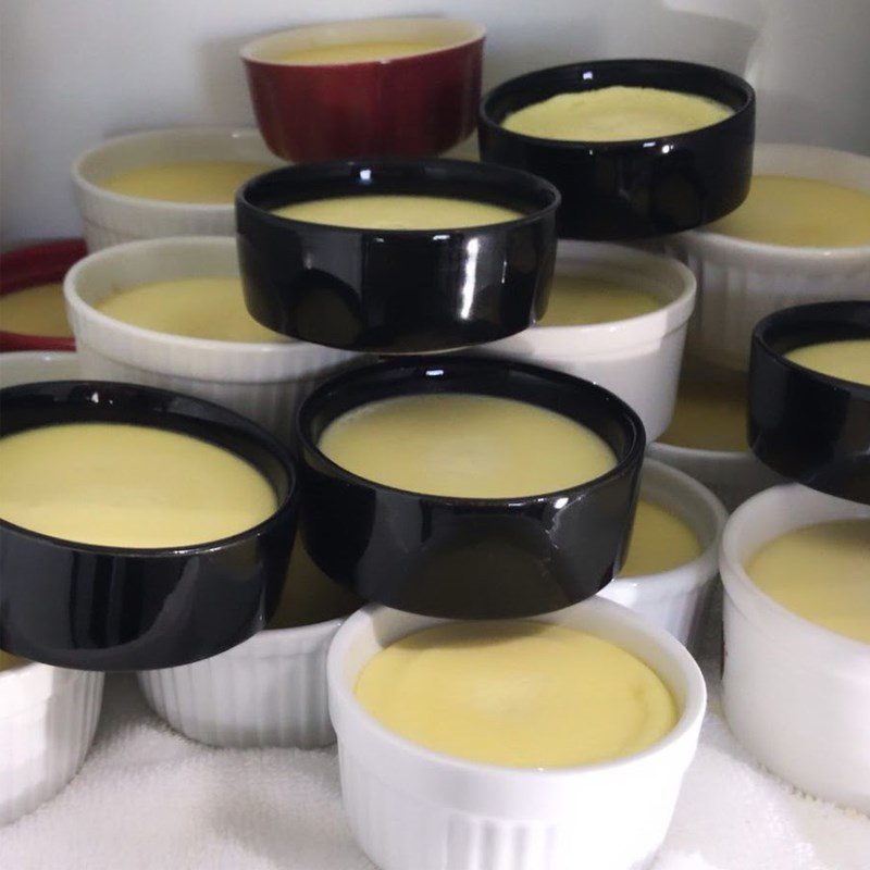 Step 3 Final Product Fresh Milk Flan with Whipping Cream