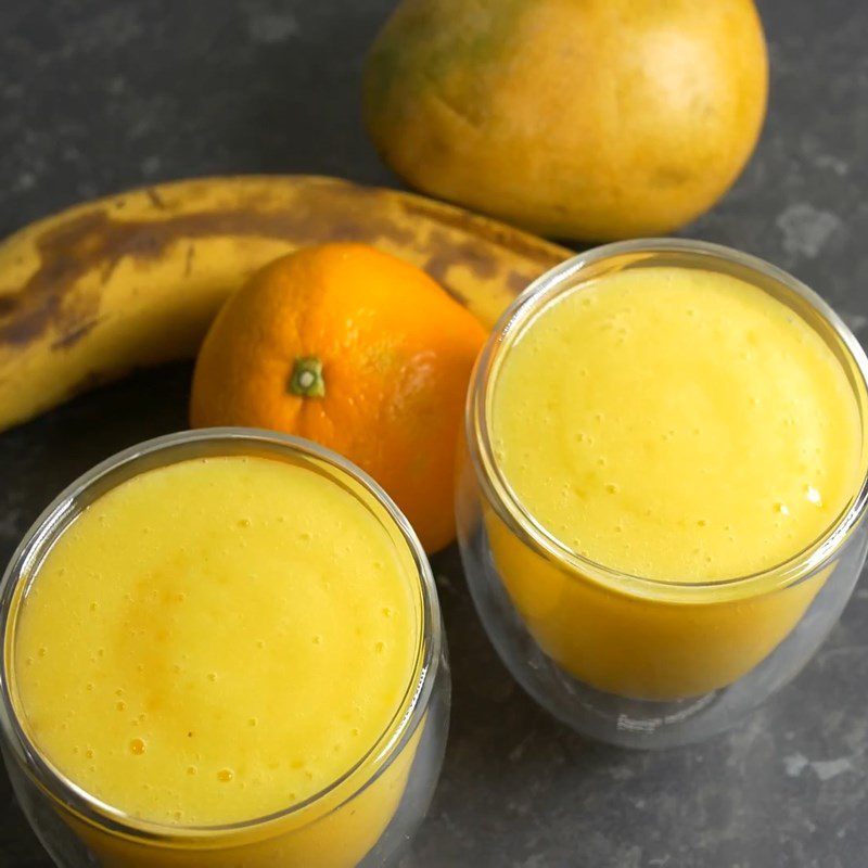 Step 3 Final Product Mango Orange Banana Smoothie