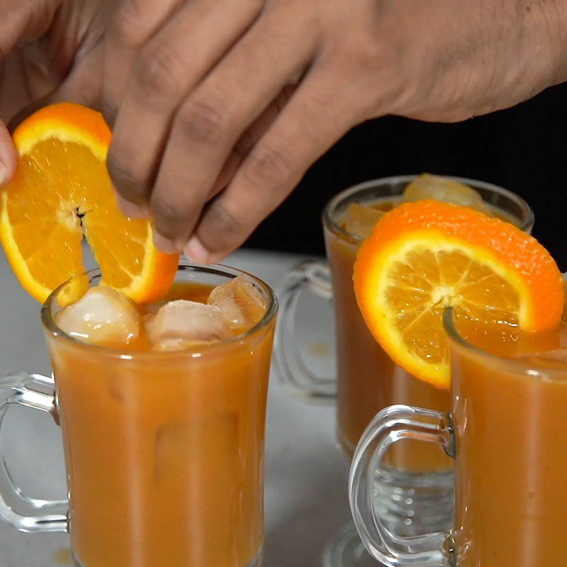Step 4 Finished product Cinnamon star anise pumpkin juice