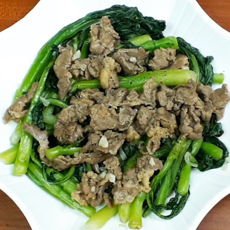 Step 6 Final product Stir-fried beef with broccoli