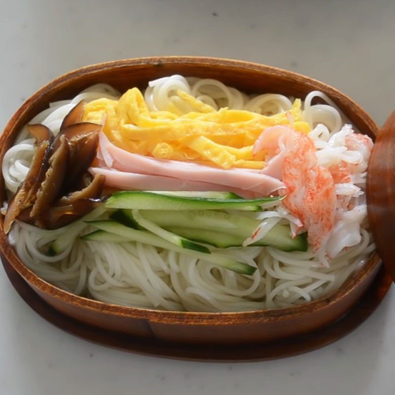 Step 5 Final Product Traditional vegetable somen noodles