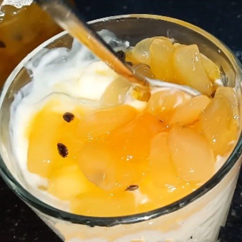 Step 5 Final product of Passion fruit and jackfruit yogurt