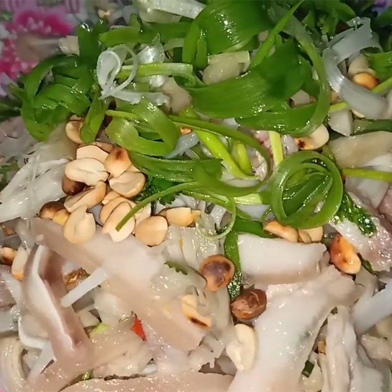 Step 6 Final product Young jackfruit salad with pig ear