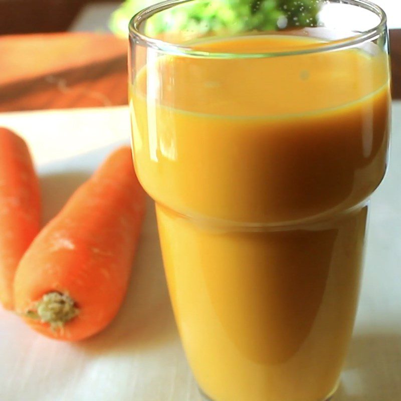 Step 3 Final product Pumpkin and carrot juice