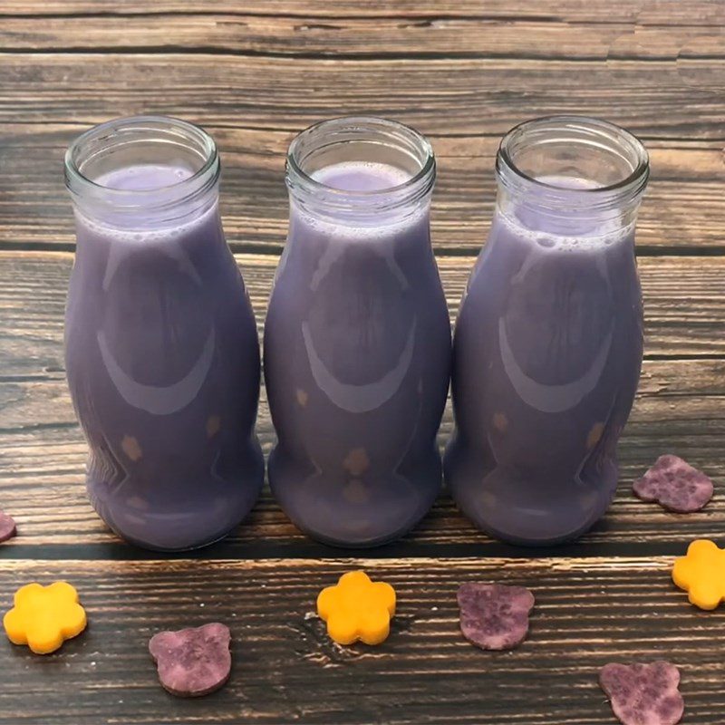 Step 4 Finished product Purple sweet potato milk