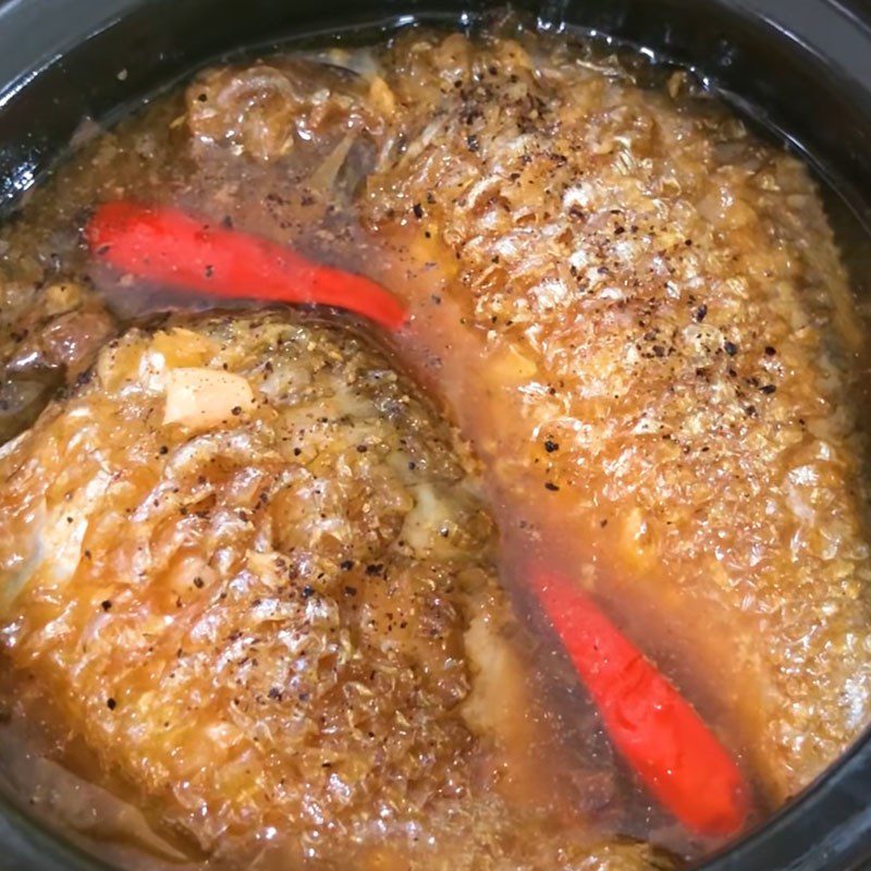 Step 4 Final Product Fish braised in tamarind