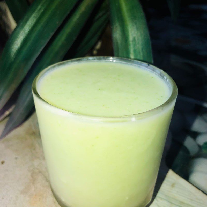 Step 3 Final product cucumber ginger smoothie